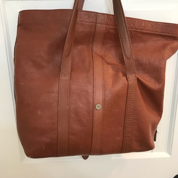 LL Bean Signature Collection leather tote - Picture 2 of 8
